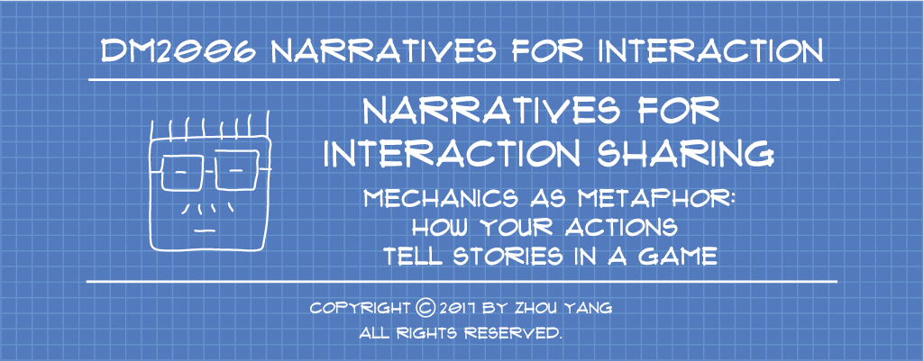 Narratives for Interaction Sharing: Mechanics as Metaphor – How Your Actions Tell Stories in a Game