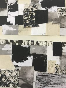 A montage of the different papers/prints that I made 